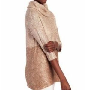 Belldini Champagne & Gold sequin Sweater
